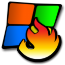 windows burning...hrhrhr icon